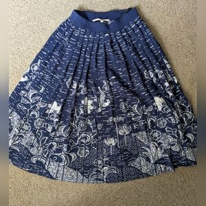 Floral Blue Anthropologie Skirt